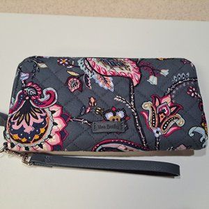 Vera Bradley Zip around RFID Wallet - Felicity Paisley